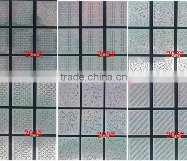 24 Style Nail Art Stamping Plate Nail Art Sticker Stencil Sticker Nail Art Sticker photo-3