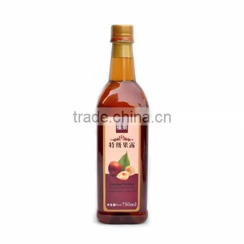 Hazelnut syrup, Hazelnut chocolate raw materials