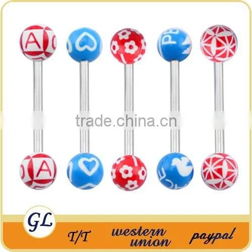 TR01046 Cool Piercing Barbell Colored Tongue Piercing photo-5