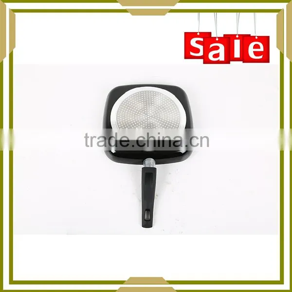 Pressed Spiral Bottom Non Stick Metallic Coating Square Pan photo-3