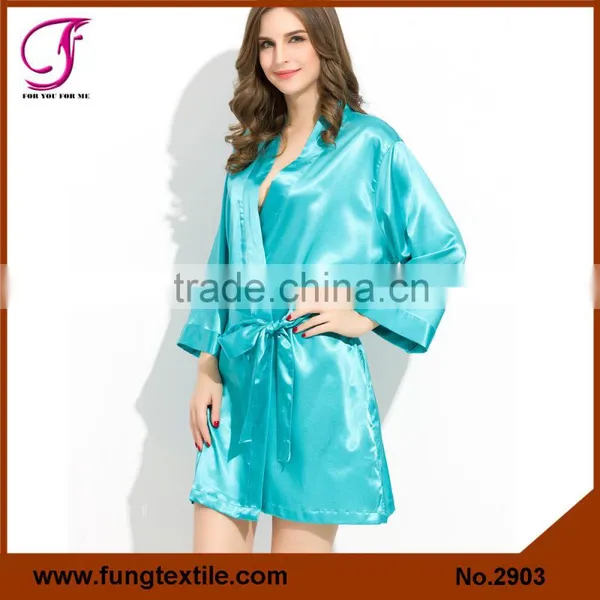 Fung 2903 Women Silky Satin Plus Size Robe photo-3