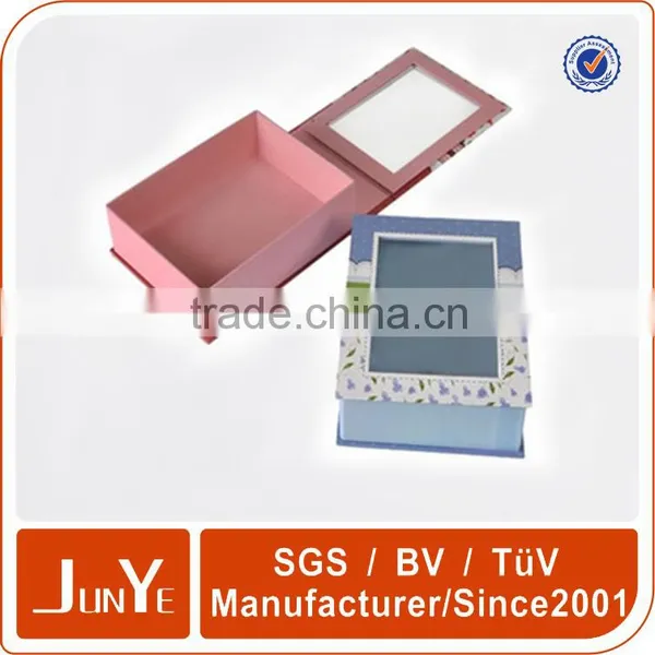 Company Name Printing Paper Gift Box With Transparent Window photo-3