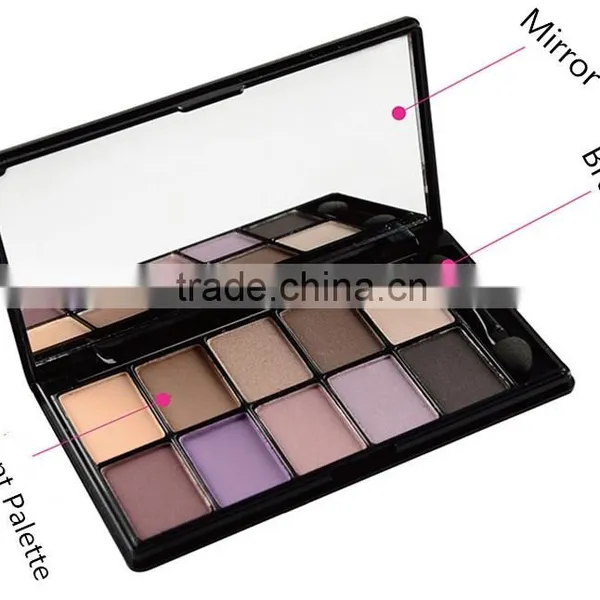 MYG 10 Colors Eyeshadow Palette Smoky Eyes Makeup Matte Eyeshadow Palette photo-3