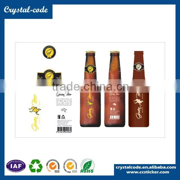 Used in Any Industry Emulsion-based Adhesive Multicolor Printing Hot-melt Beer Label photo-3