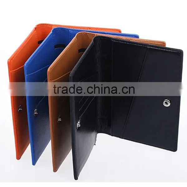 Leather Wallet Passport Cover Travel Cover Passport Id Card Holder photo-3