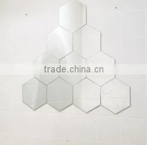 2016 China Mirror Factory Wholesale Decorative Stick on Mirrors Beveled Mirror Tile photo-4