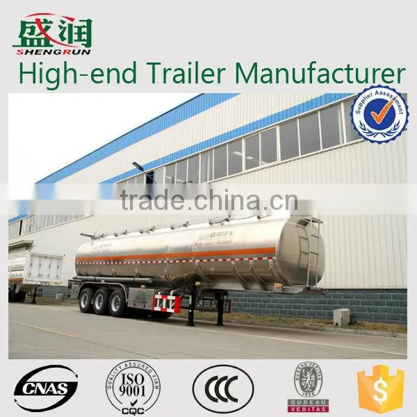 China Manufacturer 45m3 Tanker Stainless Steel Oil Transport Truck Trailers for Sale