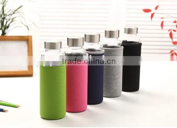 Glass Water Bottle With Hot Water Bottle Cover