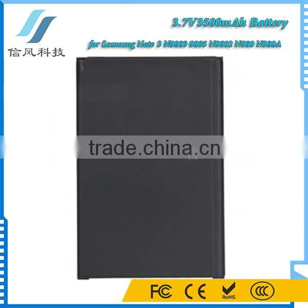 3.7V 3500mAh Replacement Battery for Samsung Note 3 N900A 9005 N9002 N900 N9000 Battery Black photo-3