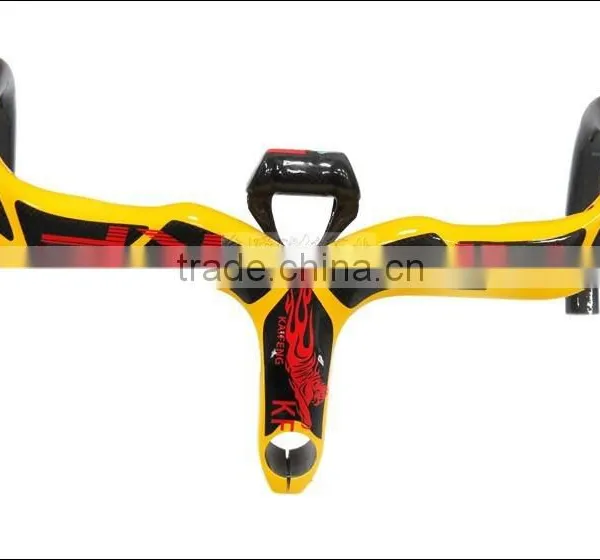 2016 Mountain Bikes Carbon Handlebar Mtb Road Bike Accessories Bicycle Parts Grips With Stem and Computer Support BH2337