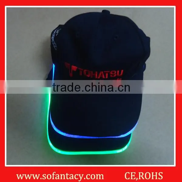 100% Cotton Material LED Baseball Caps With Customized LOGO photo-2
