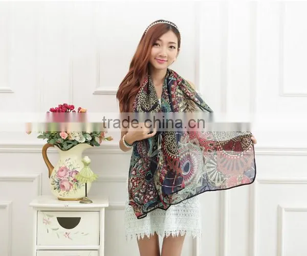 2015 Fashion Cheap Scarf/bulk Wholesale Fashion Scarves/chiffon Scarves photo-5