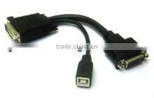 Adapter M1-DA / P&D EVC Male to DVI-D Female + USB Port Female Type B Short Cable Digital Cable