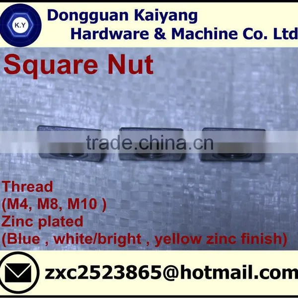 Square Nut ( Furniture Fastener); M4, M8, M10. photo-4