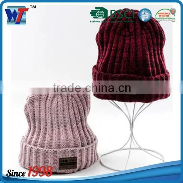 Chinese Manufacturer New Design Acrylic Fashion Crocheted Knitted Hat photo-4