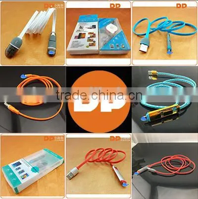 Wholesale Charger Cable Usb Date 2 in 1 Chargers Cable for Iphone and Mobile Phone photo-2