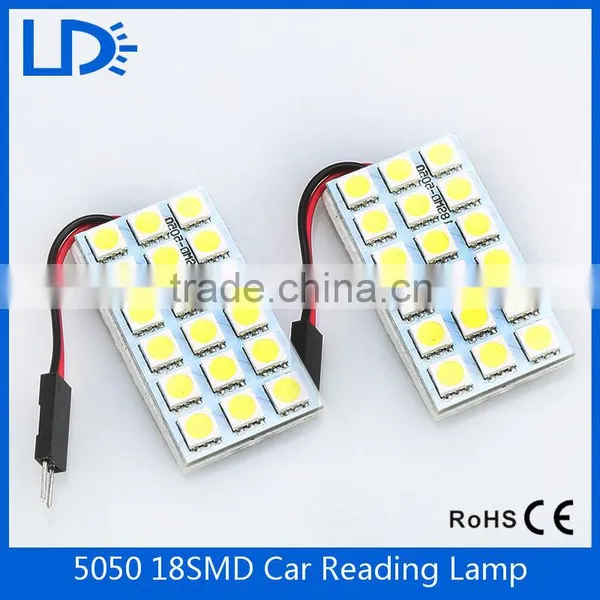 18 5050 Smd Car Interior Lamp Dome Light Auto Panel Lamp Reading Lights photo-2