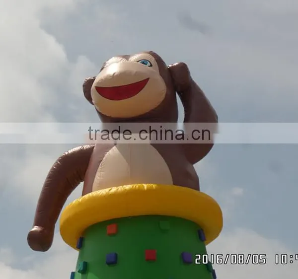 Monkey Inflatable Mini Climbing Wall for Kids and Children Play Games photo-6