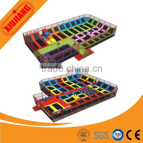 Kids Big Indoor Trampoline Bed With Safty Net For Sports photo-2