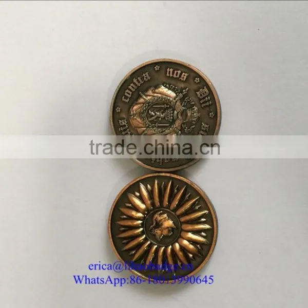 2016 High End Custom Antique Bronze Metal Old Souvenir World Coins photo-4