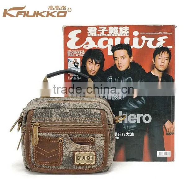 High Density Cotton Canvas Bag Boy Cycling Waist Bag for Men photo-5