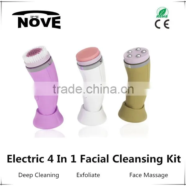 2016 Waterproof Sonic Facial Massage Brush With Wireless Charging