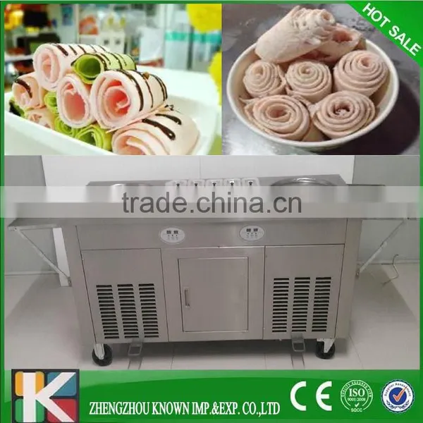 CE High Capacity Thailand Rolled Fried Ice Cream Machine/roll Ice Cream Machine photo-2