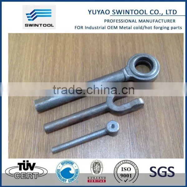 Metal droped forging part-clevis hook for turnbuckle DIN 1478 and 1480 M10