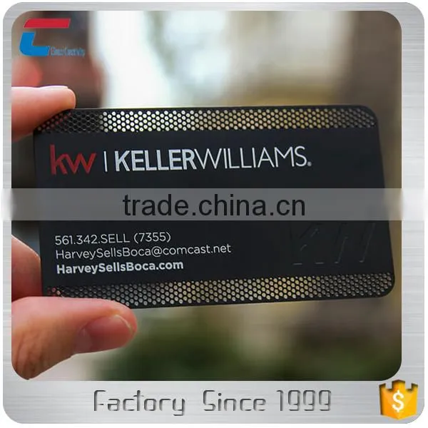 Good Qualitity Customized Etched and Filling Color Matte Black Metal Card photo-2