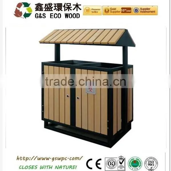 Wood Plastic Composite Wpc Classification Ash-bin /outside Recycling Bin photo-2