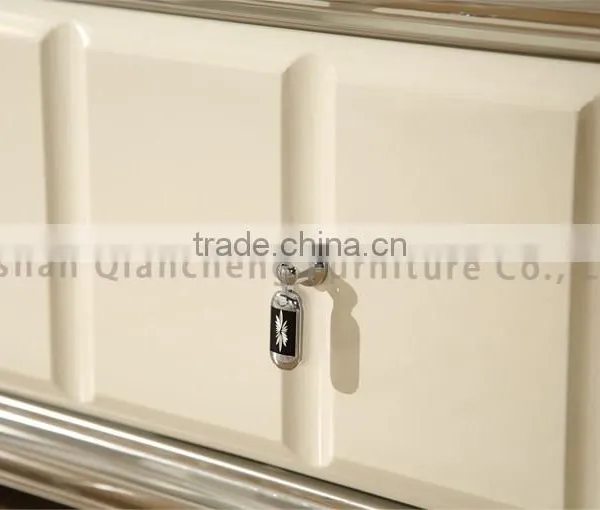 Dining Room White TV Stand Marble Top photo-5