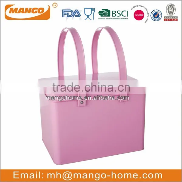 Black Tools Foldable Handle Metal Storage Basket photo-4