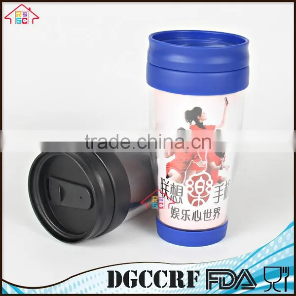 NBRSC Hot Cold Double Walled Plastic Vacuum Insulated Tumblers, Thermos Auto Travel Mug , Plastic Thermal Car Mug photo-3