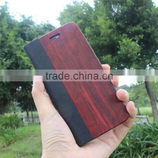 Classical Chinese Walnut/bamboo/rosewood/cherry Card Bumper/pocket Cell Phone Case for Iphone 7 photo-2