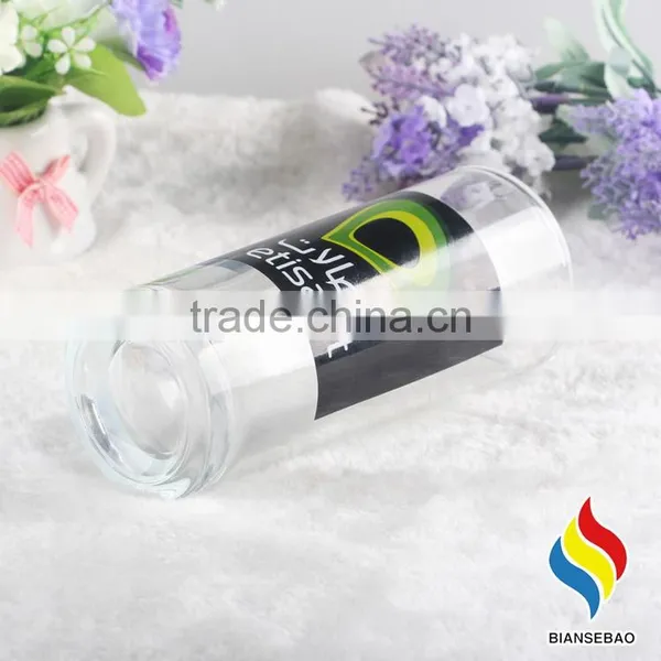 Custom Logo Printed Clear Cheap Drinking Glass Cup, Ice Cream Glass Cup photo-5