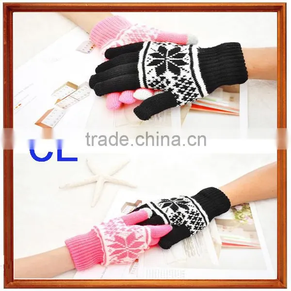 Ladies Fashion Ladies Fashion Touch Screen Gloves Smart Phone 3 Finger Touch Screen Gloves photo-3