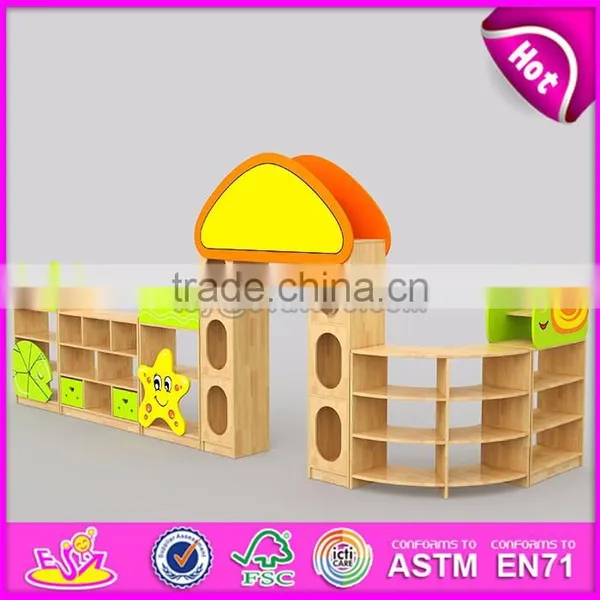 New Style Preschool Storage Shelf Wooden Kids Indoor Playhouse W08C187-S photo-6