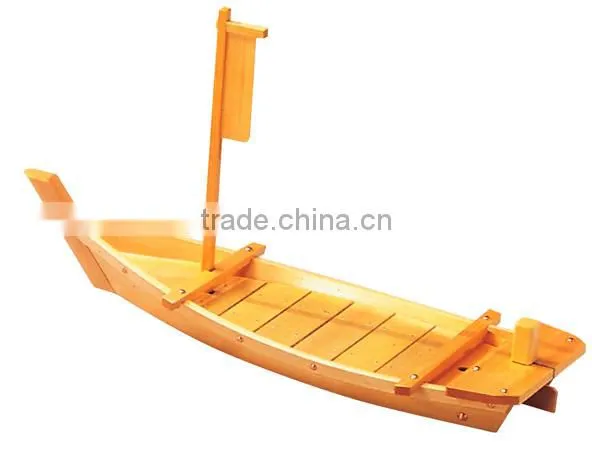 Hinoki Wood Tairyo Sashimi Ship Boat Natural Color photo-2