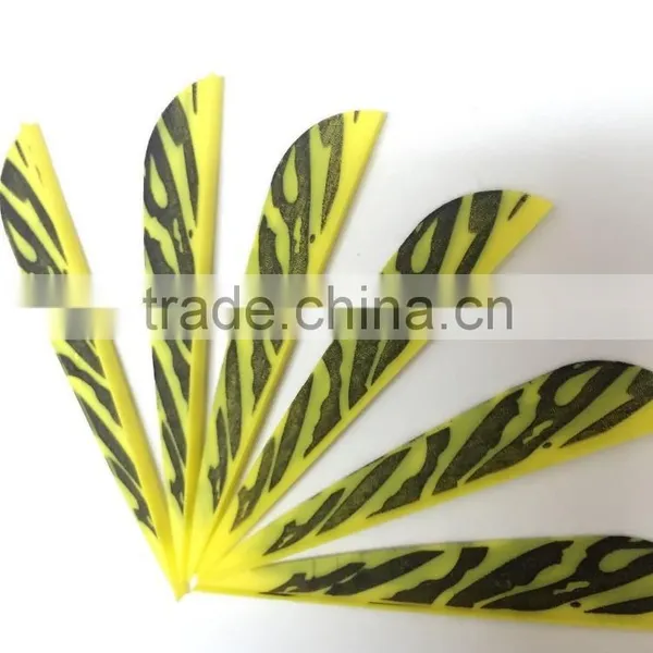 3inch HP Striped Plastic Vanes Archery Rubber Vanes photo-2
