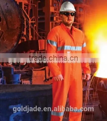 Customized Fire Retardant Industrial Ultrasoft Uniform Reflective Tape Overalls photo-5