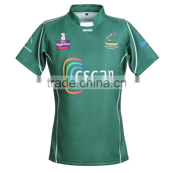 Cheap Price IRELAND Rugby Shirt/ Custom Sublimated Blank Rugby Jersey Made in China photo-3