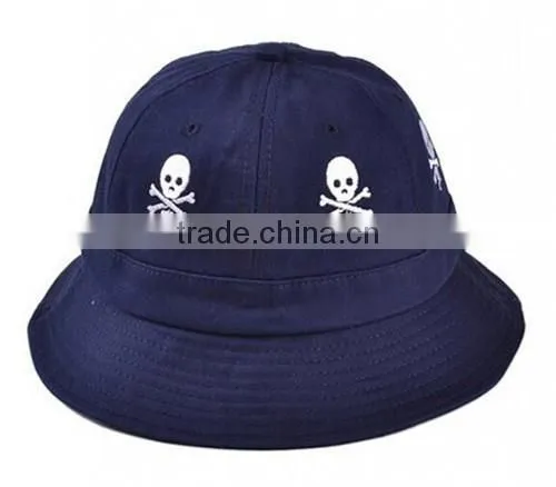 Custom Personality Embroidery Logo Black Bucket Hat photo-4