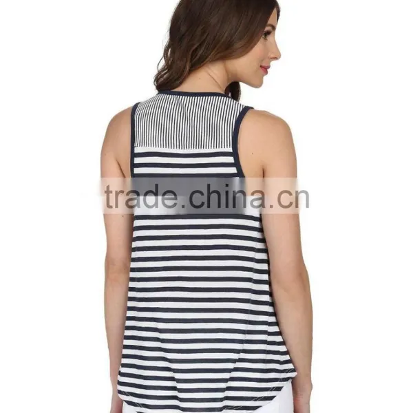 Guangzhou Garment Sublimation Custom Stringer Tank Top Wholesale Plain Loose Tank Top for Women in Bulk photo-4