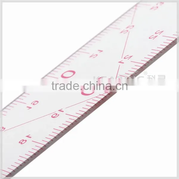 Kearing Chinese Manufacture High Quality Flexible Plastic Pattern Making Ruler 3 * 30cm With Mattern Grids # 8006 photo-5
