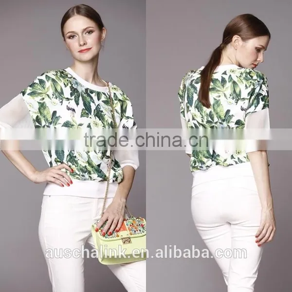 Fashion Pattern Wholesale Custom Women Woodland t Shirt Printing photo-4