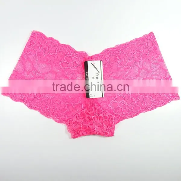 Sexy Transparent Lace Boyshorts Preteen Panty Lingerie photo-2
