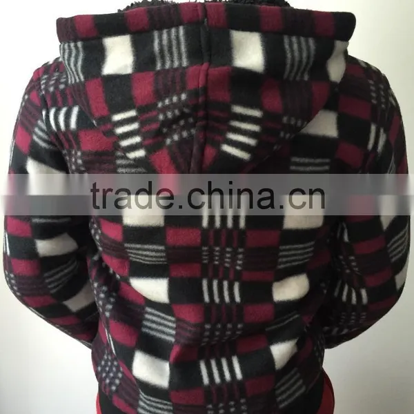 Logo Available Manufcture Custom Fleece Hoody Children Jacket photo-3