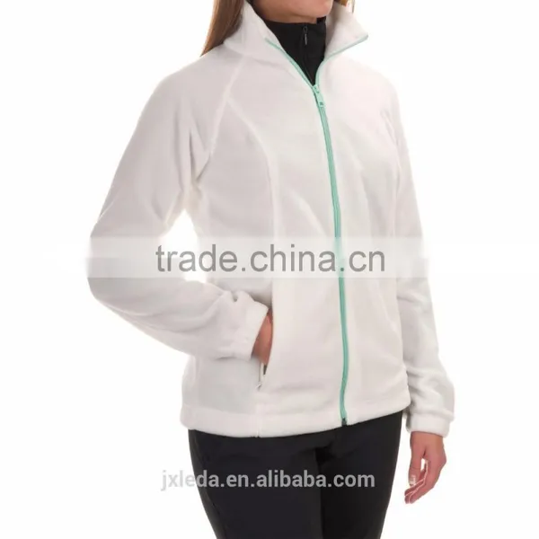 Cheap Custom Women Polar Fleece Jacket, Outdoor Sports Warm Soft Shell Jacket Wholesale OEM photo-3