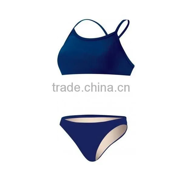 China Sport Wear Manufacturer Hot Sale Women Swimwear Two Piece Bathing Suits photo-2