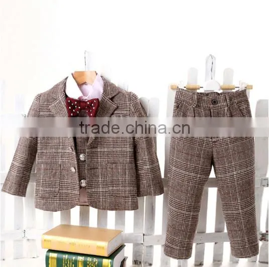 New Style Fashion Wholesaler Factory Price 3-pieces Boy Suit photo-2